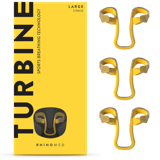 Turbine Nasal Dilator for Athletes - Pack of 3 Turbine Dilators Designed for Athletic Training - Increase Airflow to Lungs by 38% During Exercise, Sports Training, Cycling & Running