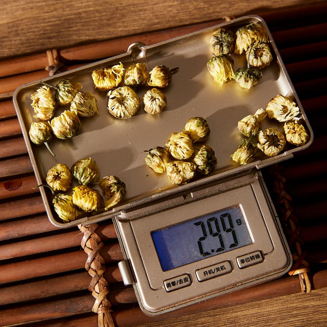 ChaWuWarmSun Chrysanthemum Tea,3.5oz/100g,White Chrysanthemum Bud,HangZhou TongXiang Tai Ju,Chinese Flower Tea