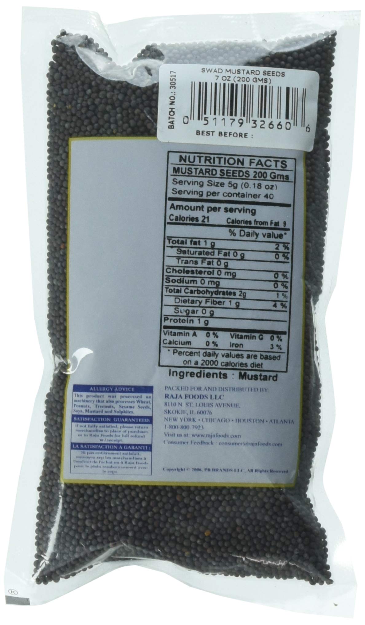 Swad : Seeds, Mustard, 7 OZ
