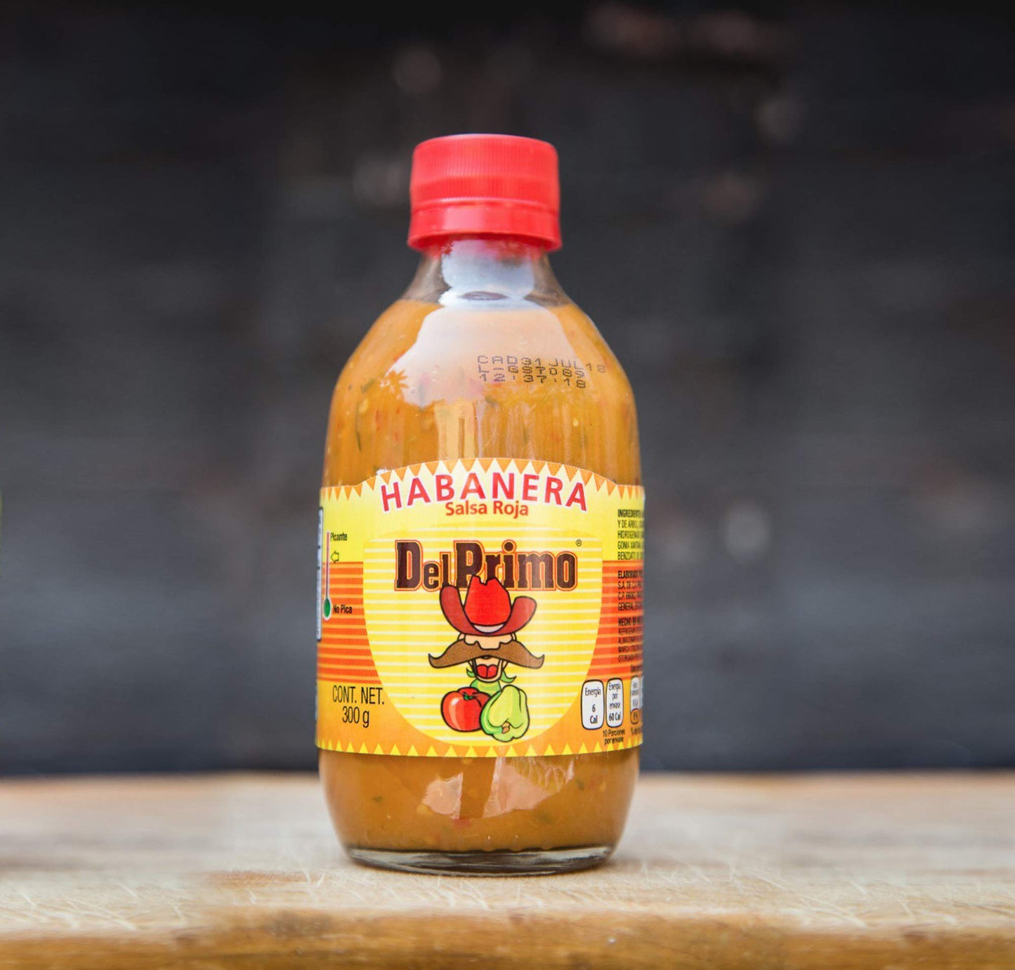 Del Primo Salsa Sauce 10.5oz Bottle (Pack of 3) Choose Flavor Below (Salsa Habanera Roja - Habanero Red Sauce)