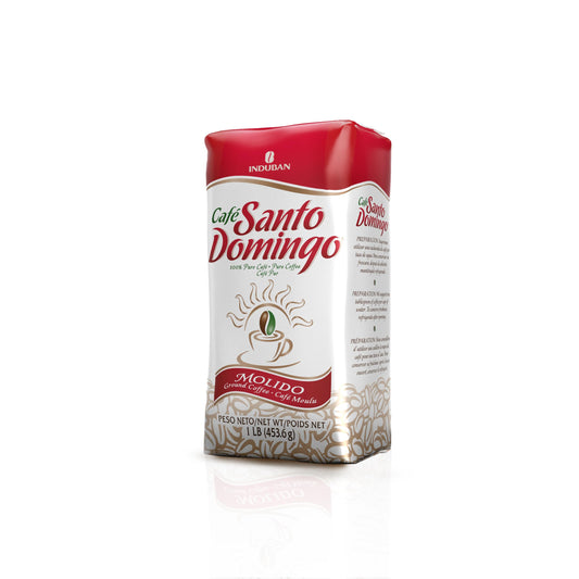 Café Santo Domingo, 16 oz Bag, Ground Coffee, Medium Roast - Product from the Dominican Republic (Pack of 1)