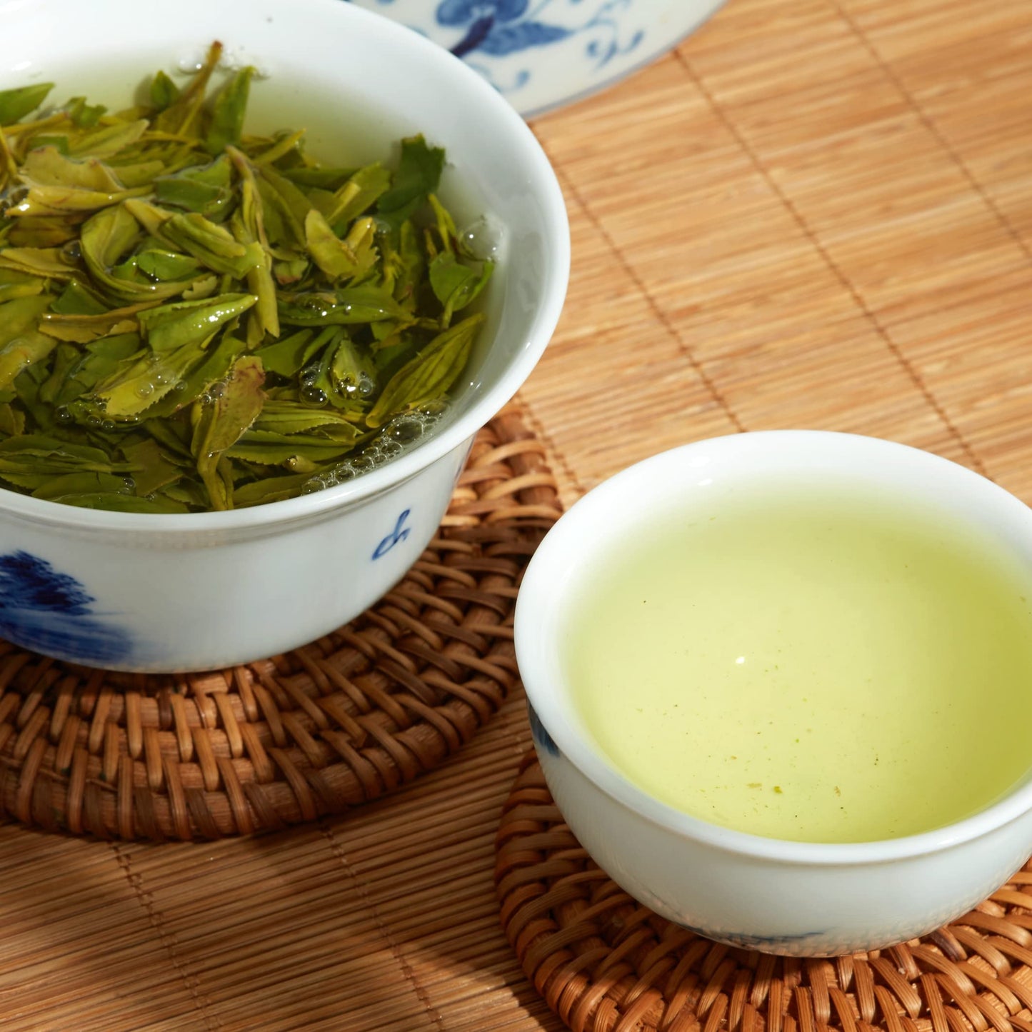 ChaWuWarmSun LongJing Green Tea,3.5oz/100g,Chinese Dragon Well Green Tea Loose Leaf
