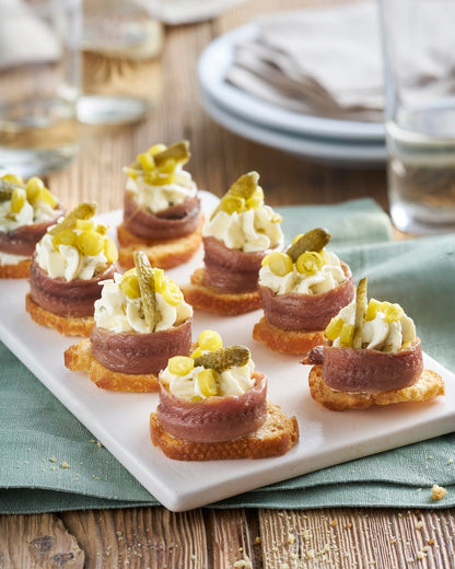 Ortiz Anchovies in Extra Virgin Olive Oil, Firm Buttery Fillets with a Rich Umami Taste, Wild Caught in Spain, Great for Pizza, Pasta and Caeser Salad, 3.3oz Glass Jar (Pack of 3)