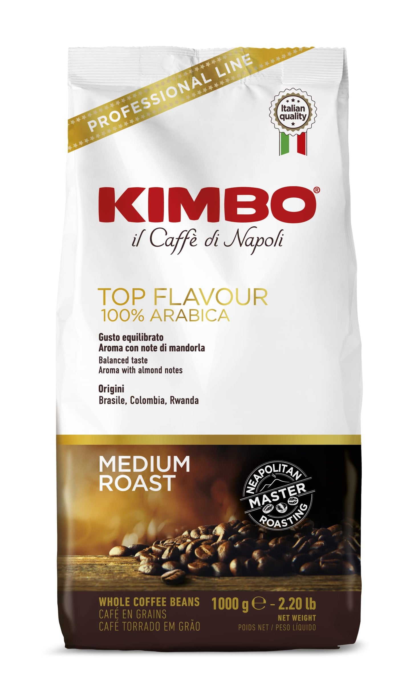 Caffe Kimbo - Top Flavor - Espresso Whole beans - 2.2lb Bag