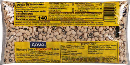 Goya Blackeye Peas, Dry, 1 Pound Bag