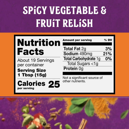 Patak’s Hot Mixed Pickle - Authentic Indian Relish w/Mangoes, Carrots, Limes, Chili Peppers & Aromatic Spices -Perfect for Sandwiches, Salads & Cold Meats - Vegan Spicy Pickle - 10oz Jar (Pack of 1)
