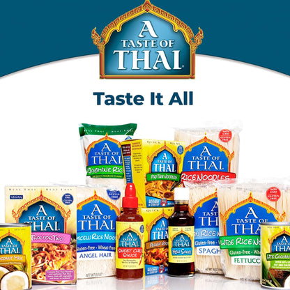 A Taste of Thai Coconut Ginger Soup Base – Authentic & Natural Ready-to-Use Thai Soup Mix – Non‑GMO & Gluten‑Free –Creamy, Aromatic Flavor for Tom Kha Gai, Curries, Soups & Stews – 2.1 oz (Pack of 12)
