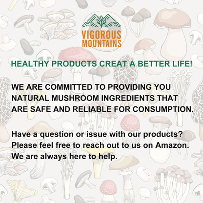 VIGOROUS MOUNTAINS Dried Porcini Mushrooms (3Ounces)