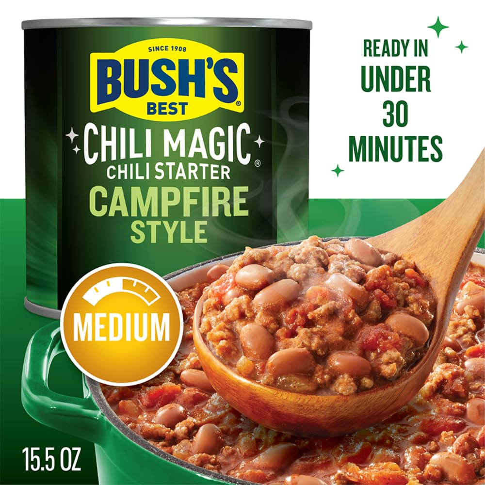 Bush’s Campfire Style Chili Magic Chili Starter 15.5 oz. (Pack of 6)