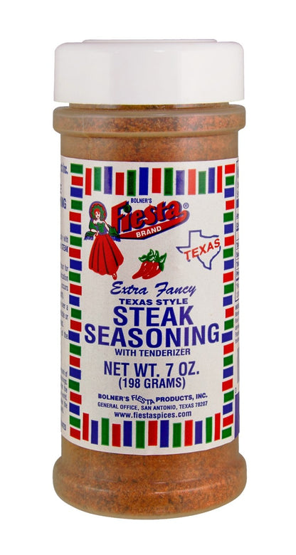 Bolner's Fiesta Extra Fancy Texas Style Steak Seasoning, 7 Ounces