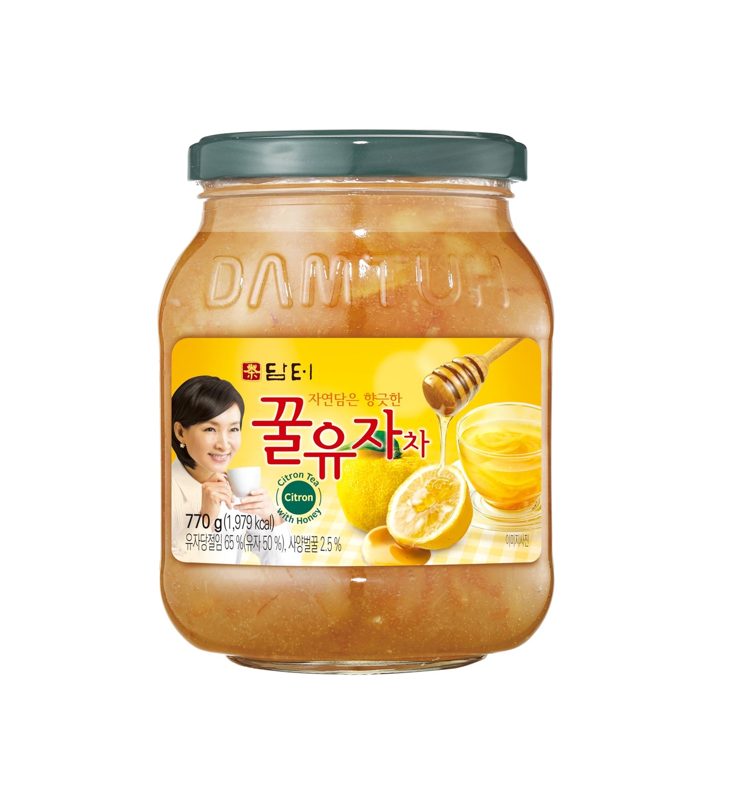 Damtuh Honey Citron Tea (Yuja, Yuzu Tea) 1.7lb – Traditional Korean Citron Honey Tea Base, Fruit Preserve
