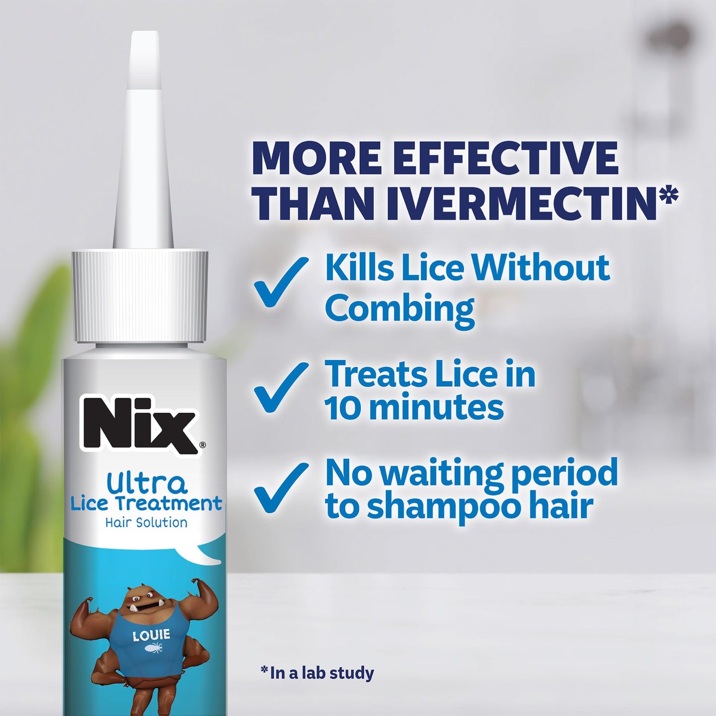 Nix Lice Treatment Hair and Home Kit, Ultra Hair Solution (3.4 Fl Oz), Home Defense Bedbug and Lice Killing Spray (5 Fl Oz)