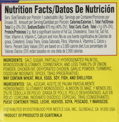 Maggi Chicken Flavor Bouillon Cubes 2.82 Oz. - 2 Pack