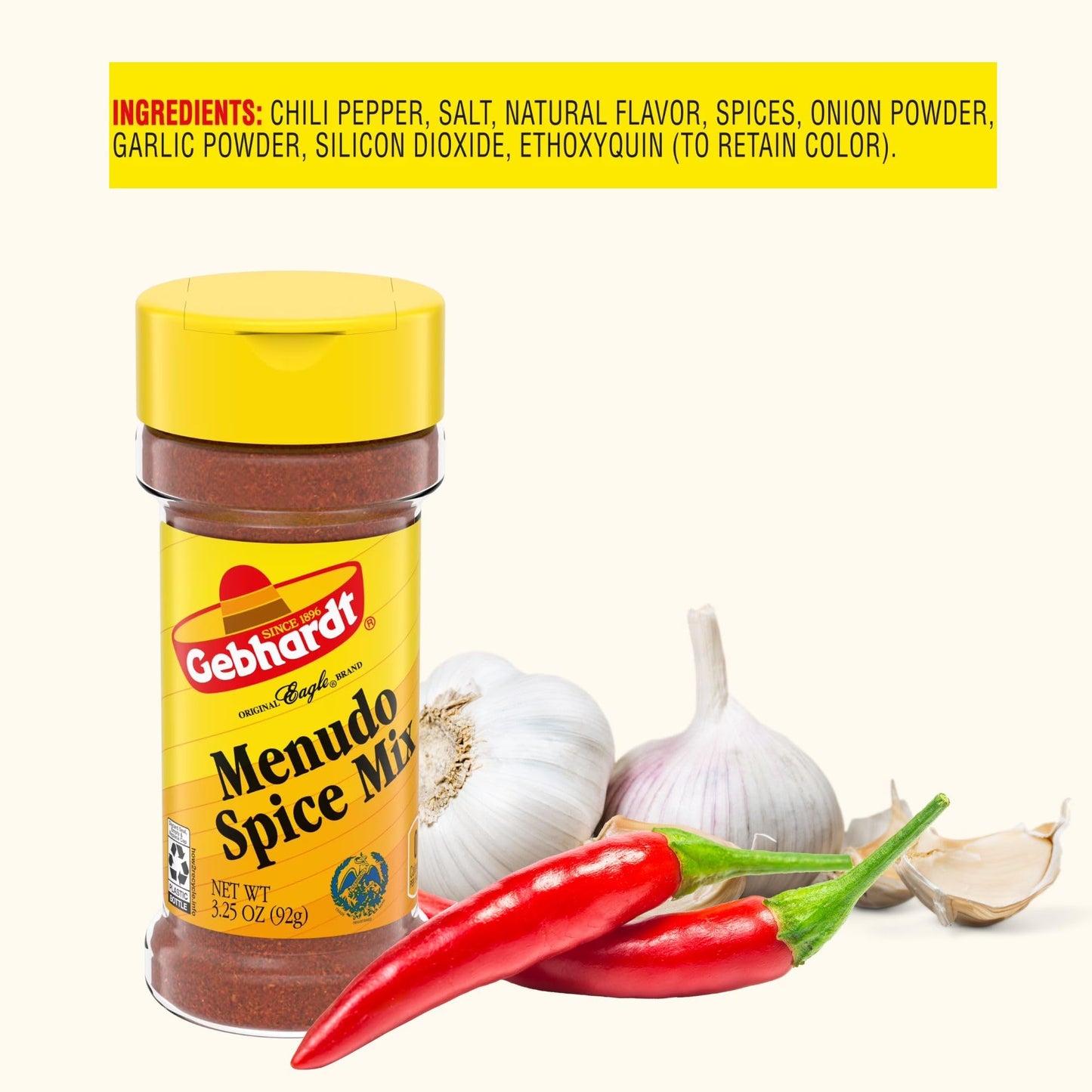 Gebhardt Menudo Spice Mix 3.25oz Bottle (Pack of 3)