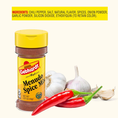 Gebhardt Menudo Spice Mix 3.25oz Bottle (Pack of 3)