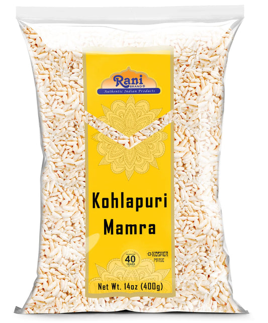 Rani Kohlapuri Mumra (Puffed Rice) 14oz (400g) ~ All Natural | No Color | Gluten Friendly | Vegan | NON-GMO | Kosher | No Salt or fillers | Indian Origin