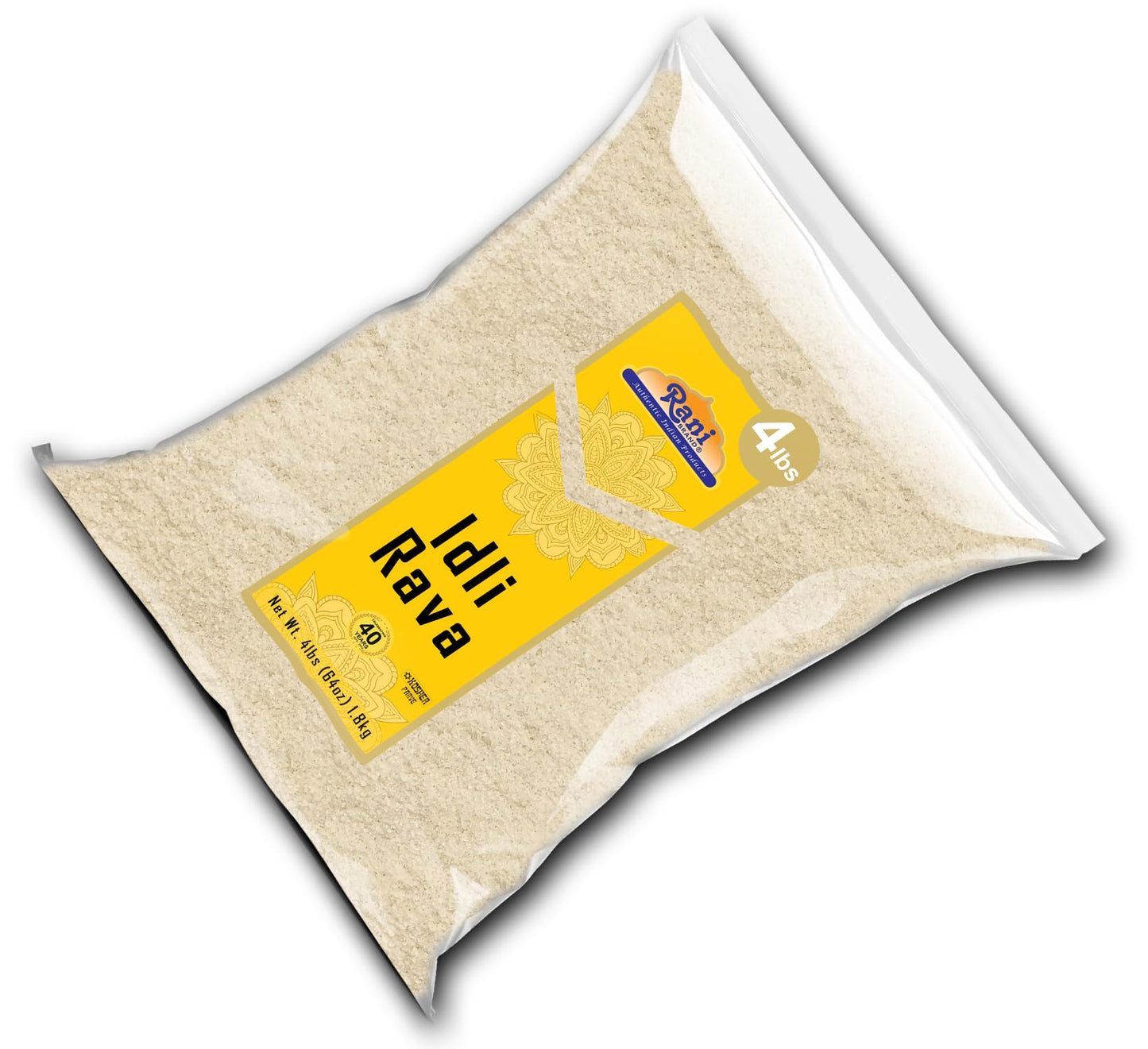 Rani Idly Rava (Parboiled Cream of Rice) 64oz (4lbs) 1.81kg ~ All Natural | Vegan | Gluten Friendly | NON-GMO | Indian Origin
