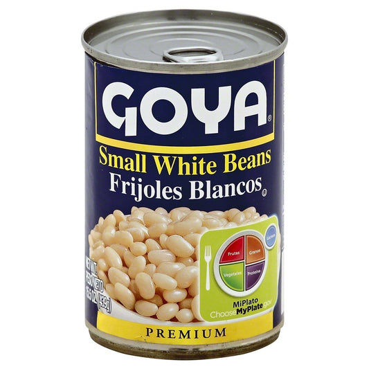 Goya Premium Small White Beans 15.5 oz (Pack of 12)