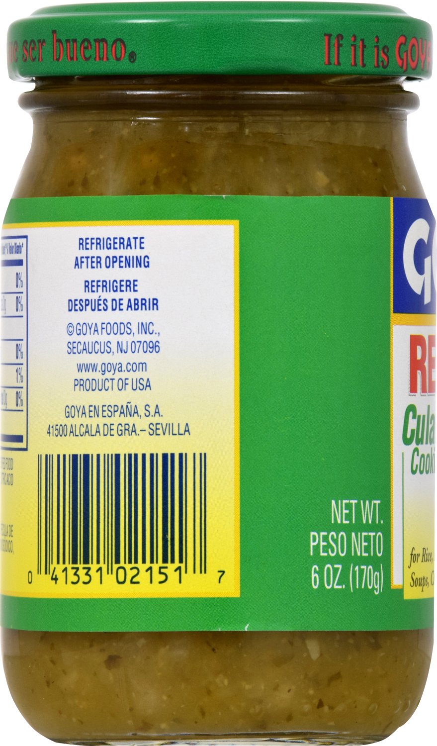Goya Recaito Culantro Cooking Base 2151 Green 6 Ounce (Pack of 1)