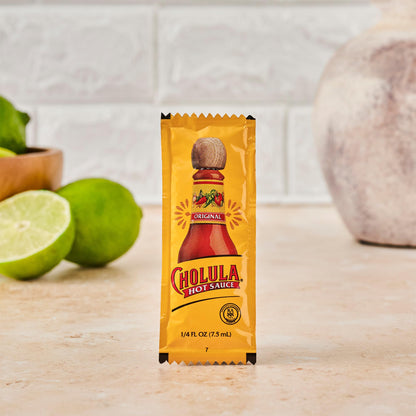 Cholula Original Hot Sauce Packets, 200 count - One 200 Count Individual Hot Sauce Packets with Mexican Peppers and Signature Spice Blend, Perfect Single-Serve Size for Delivery and Takeout
