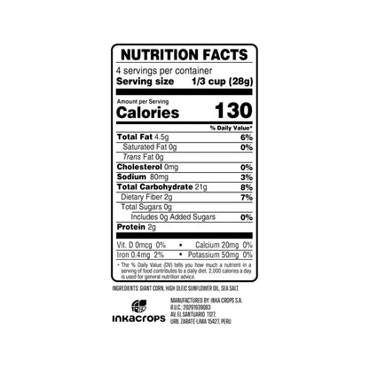 Inka Corn Nuts, Gluten Free Roasted Giant Corn, Original Flavor, 4 Ounce (Pack of 6)