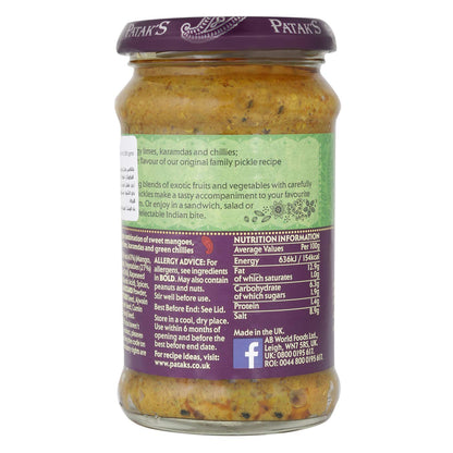 Pataks - Hot Mixed Pickle - 283g