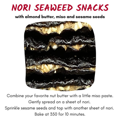 Emerald Cove, Organic Untoasted Nori Sheets Package, 10 Count Sheets, Pacific Nori, 0.9 Oz (Pack of 6)