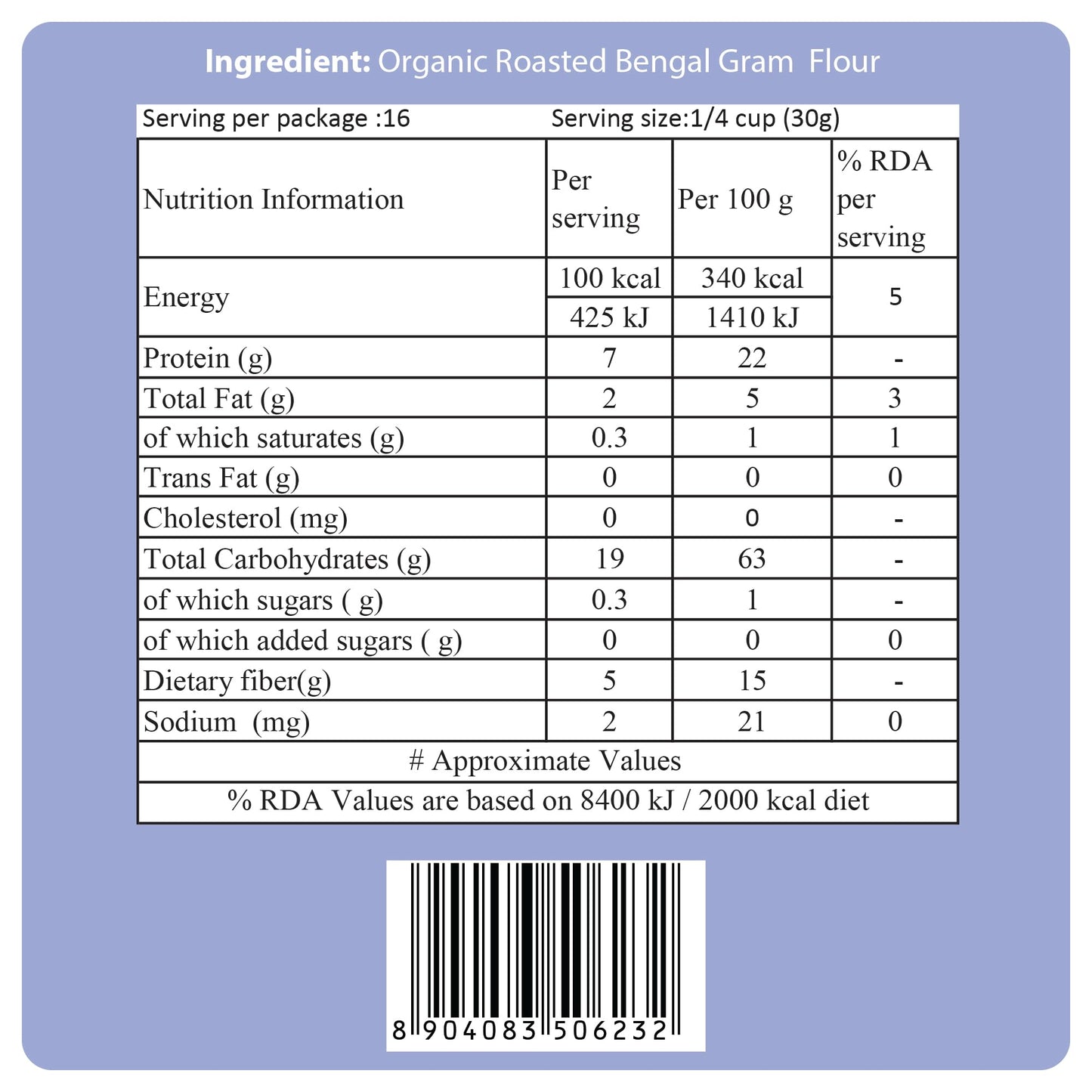 24 Mantra Organic Sattu Atta (500g)