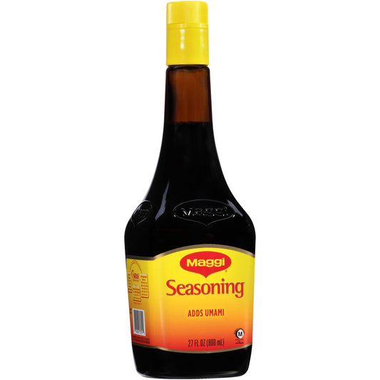 Maggi Seasoning, Umami Seasoning, add a delicious roasted flavor without adding meat, no added MSG, 27 fl oz Bottle (Pack of 6)