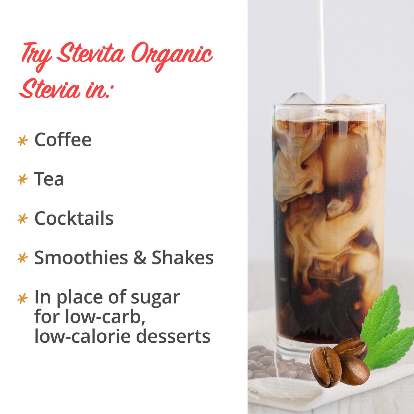 Stevita Organic Spoonable Stevia Packets - 2000 count - Stevia & Erythritol All Natural Sweetener, No Calories - USDA Organic, Non GMO, Vegan, Kosher, Paleo, Gluten-Free - 2000 Servings