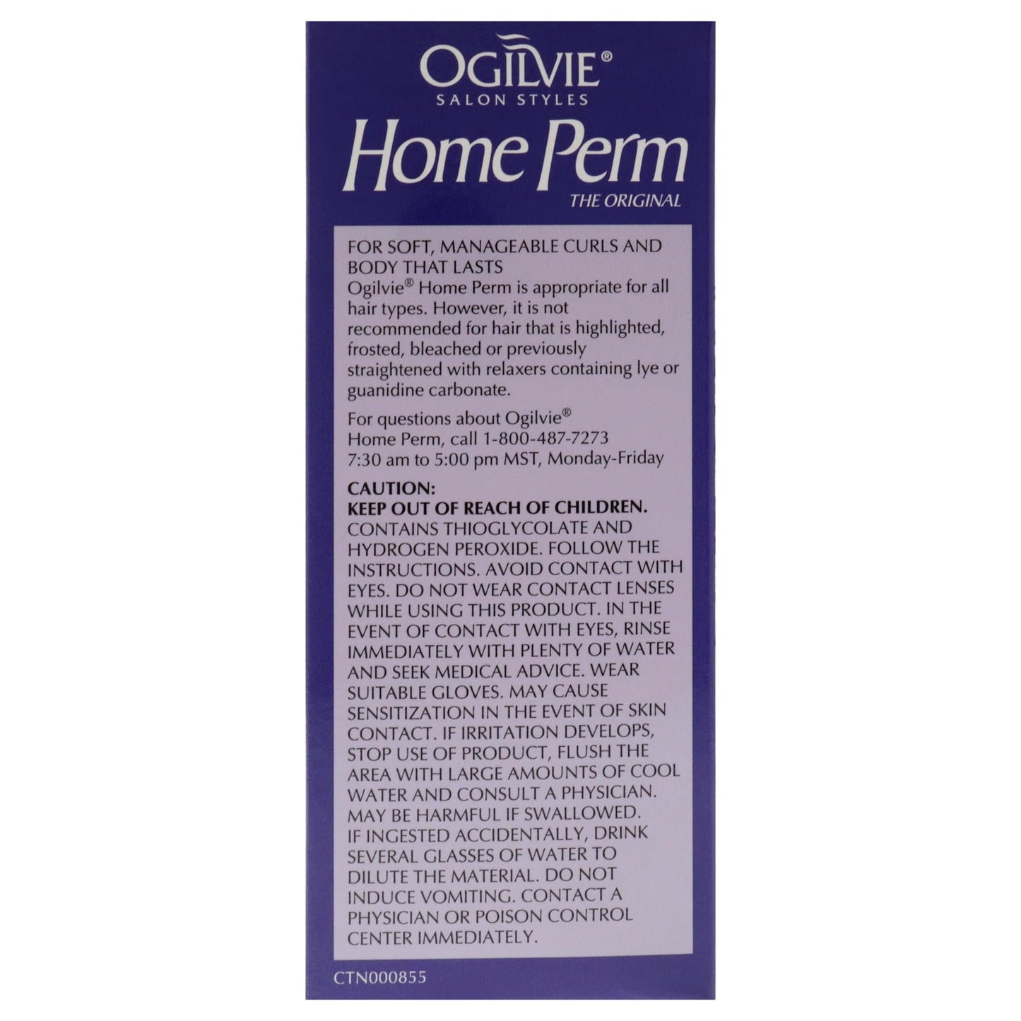 Ogilvie Salon Styles Home Perm The Original - For Color Treated, Thin, or Delicate Hair - 1 Application