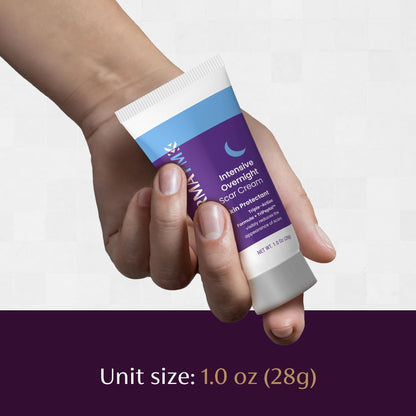 Mederma PM Intensive Overnight Scar Cream, Works with Skin's Nighttime Regenerative Activity, Clinically Shown to Make Scars Smaller and Less Visible, 1.0 Oz (28g)