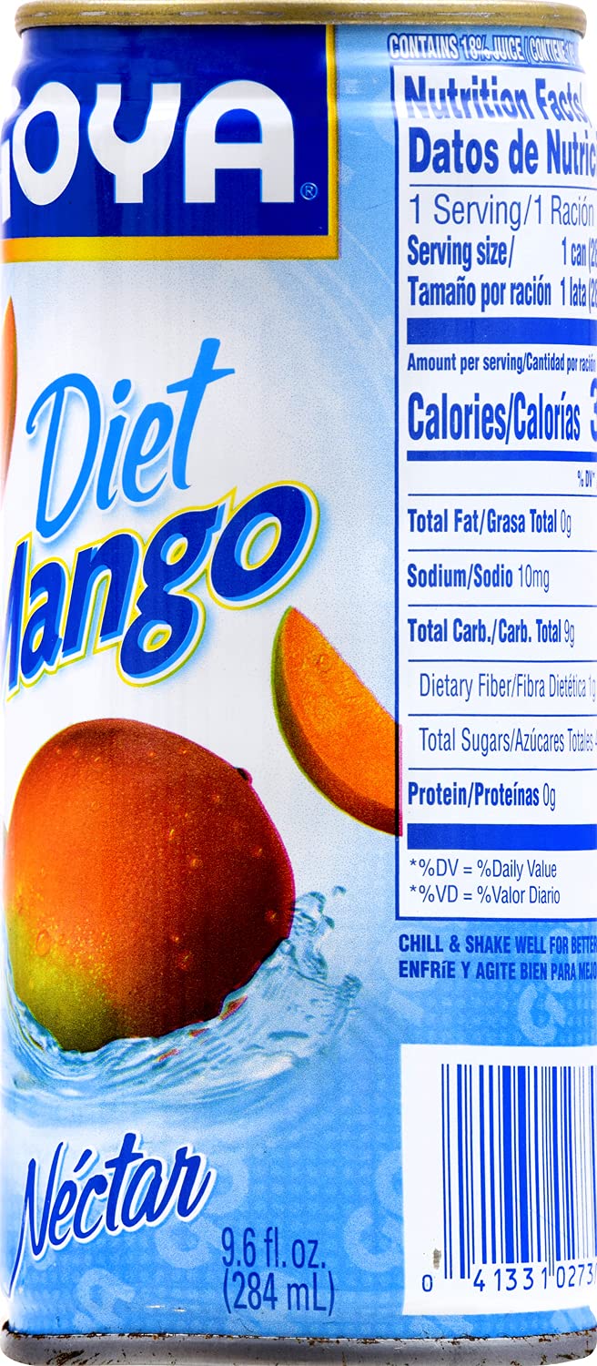 Goya Foods Diet Mango Nectar, 9.6 Fl Oz (Pack of 24)