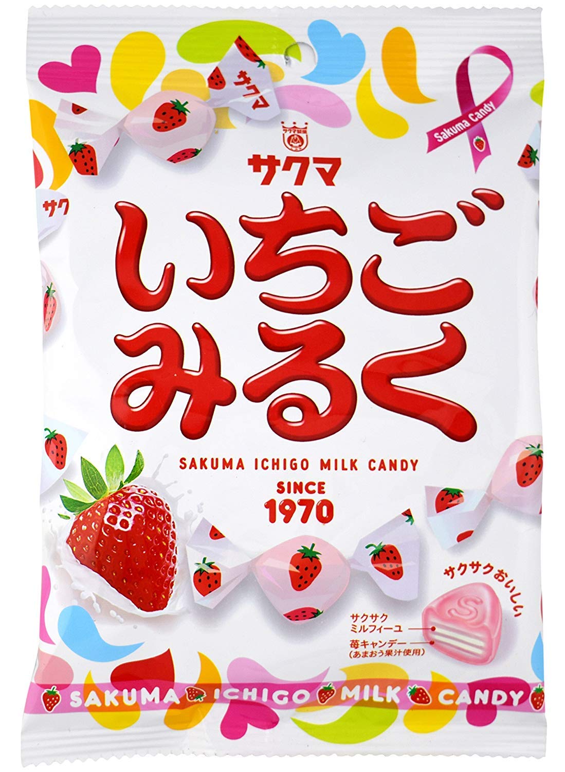 SAKUMA SEIKA Ichigo Milk Candy 100g (10-pack)