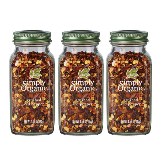 Simply Organic Crushed Rep Pepper | Certified Organic | 1.59 oz. (3 Pack)