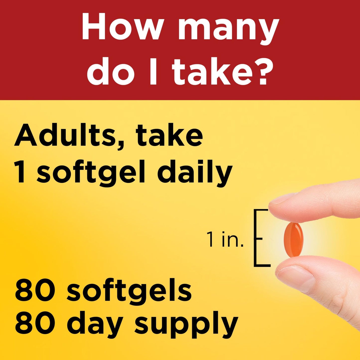 Nature Made CoQ10 200mg Softgels, Dietary Supplement for Heart Health Support, 80 Softgels, 80 Day Supply