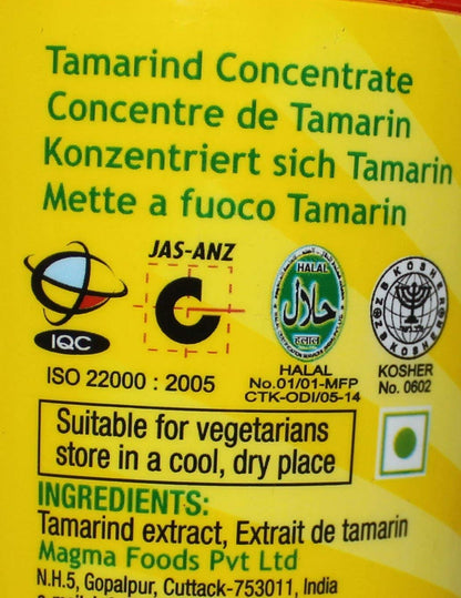 Tamicon Tamarind Concentrate | Sweet & Sour Tamarind Paste | Authentic South Indian Style Flavor | Perfect for Curries, Sauces, Dips & Soups | Squeezy Pack | 10.58 Oz (300gm)