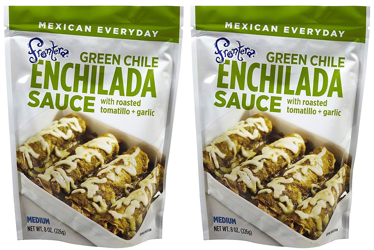 Frontera Enchilada Green Chili Sauce Pouch, 8 oz, 2 pk