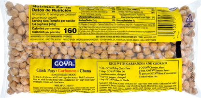 Goya Foods Chick Peas, Garbanzo Beans, Dry, 16 Ounce (Pack of 24)