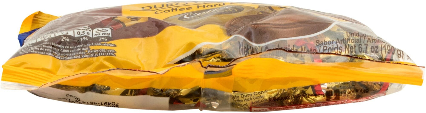 Colombina Coffee Delight Hard Candy - Pack of 50 Gluten Free Coffee-Flavored Candies Made w/Real Colombian Coffee (50 Count) - (6.7oz - 190g)