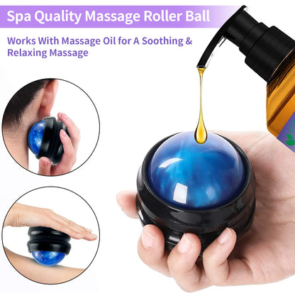 3 Pack Massage Oil for Massage Therapy,Sore Muscle Arnica Oil & Relaxing Lavender Oil & Ginger Oil Lymphatic Drainage & Massage Ball,Easter Basket Stuffers for Adults,Easter Gifts for Men Women