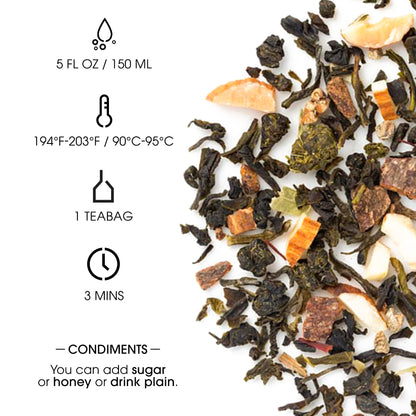 Teabox Kashmiri Kahwa Green Tea | 25 Tea Bags | Whole Green Tea Leaves with Saffron, Cardamom, Cinnamon, Clove and Almond | Gluten-Free Tea, Medium-Caffeine
