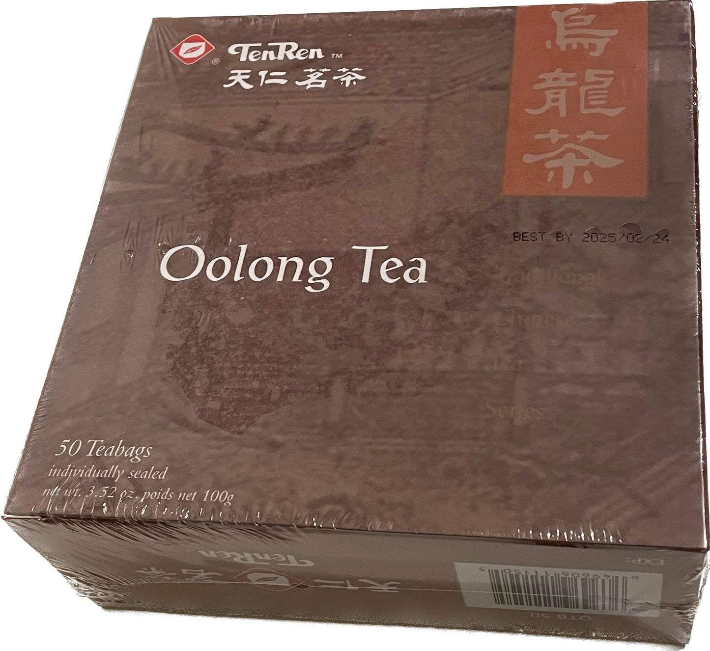 TenRen Oolong Tea (50 Tea Bags, Individually Sealed)