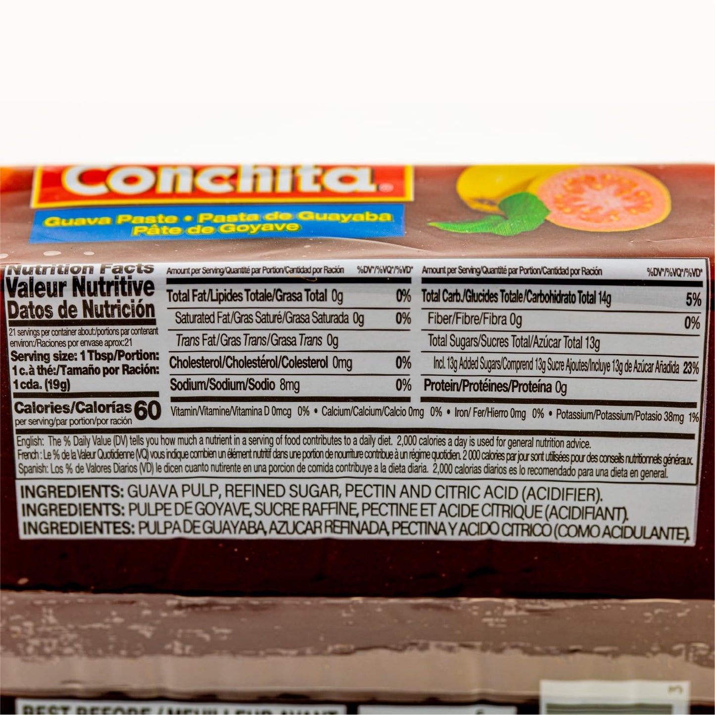 Conchita Guava Paste, 14.1 oz - Authentic Caribbean Flavor, Versatile Guava Spread for Snacks and Treats (Pack of 1)