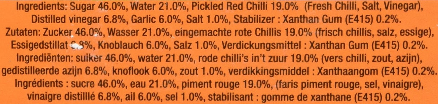 Mae Ploy Thai Sweet Chilli Sauce (8.8 Pounds Total 108oz) Huge Jug Versatile Dipping Sauce