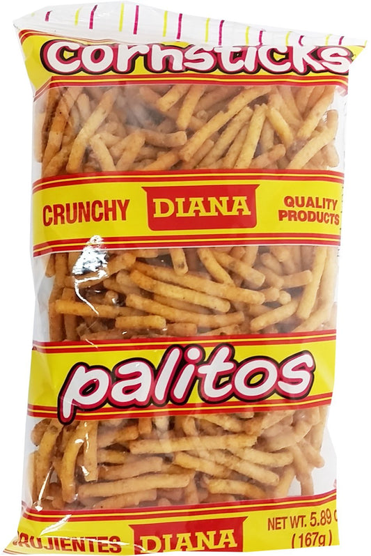 Diana Palitos, Crunchy Corn Stick Snacks, Original BBQ Flavor, 5.57 Oz