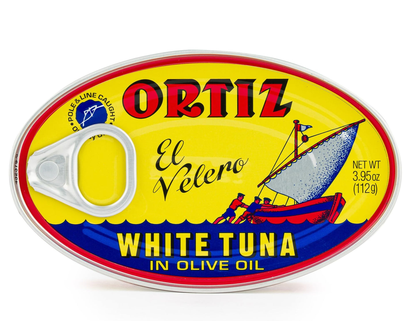 Ortiz White Tuna in Olive Oil, Fresh Tender Slices, Spanish Wild Caught Tuna, High in Protein and Omega 3 Fats, Excellent in Salad, Pasta or Sandwiches - No Need to Add Mayo, 3.95oz Can (Pack of 12)