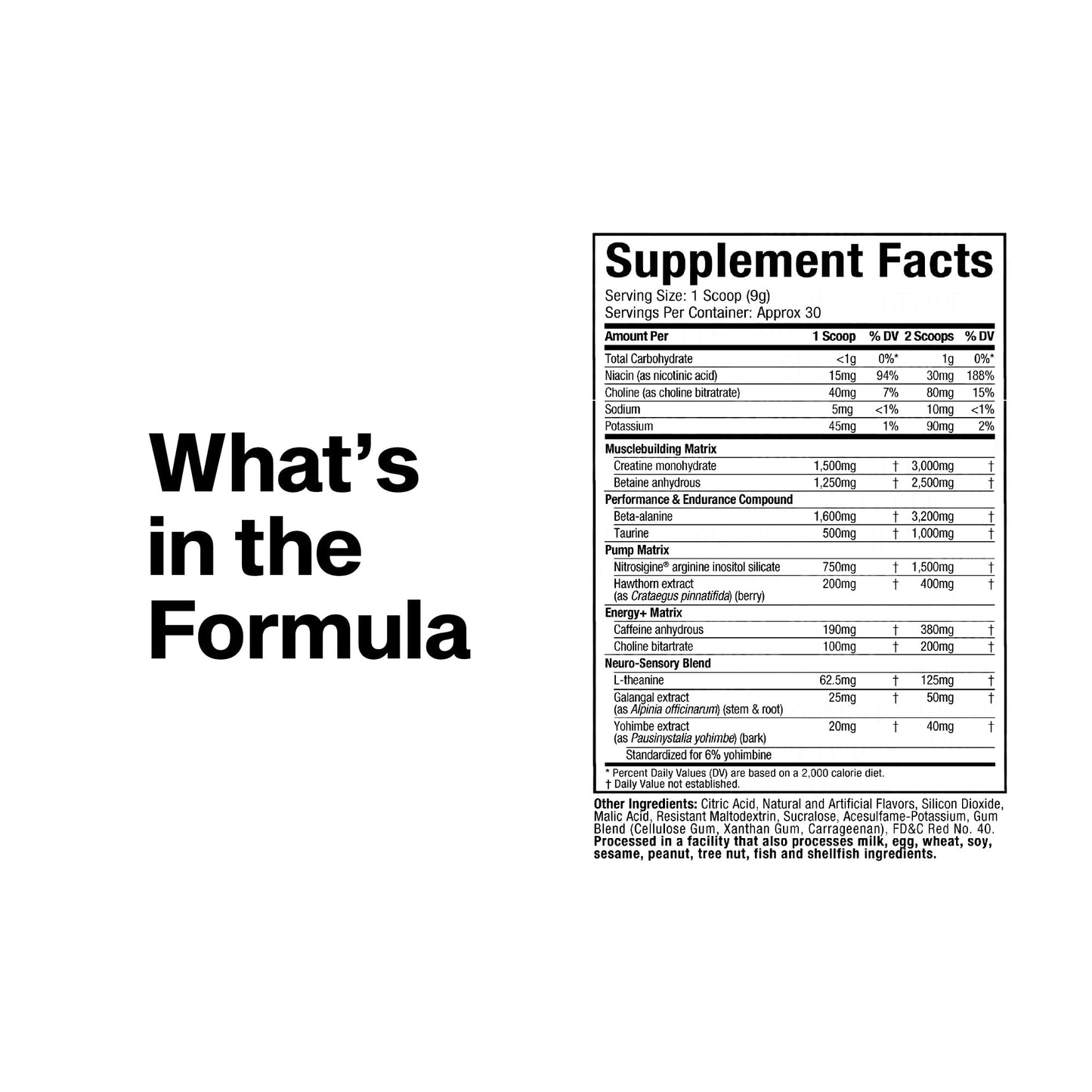 MuscleTech Pre-Workout Powder, Vapor X5 - Sports Nutrition Muscle Building Supplements for Women & Men - Intense Muscle Pump Energy Powder Drink Mix - Blue Razz Freeze, 266g (30 Servings)