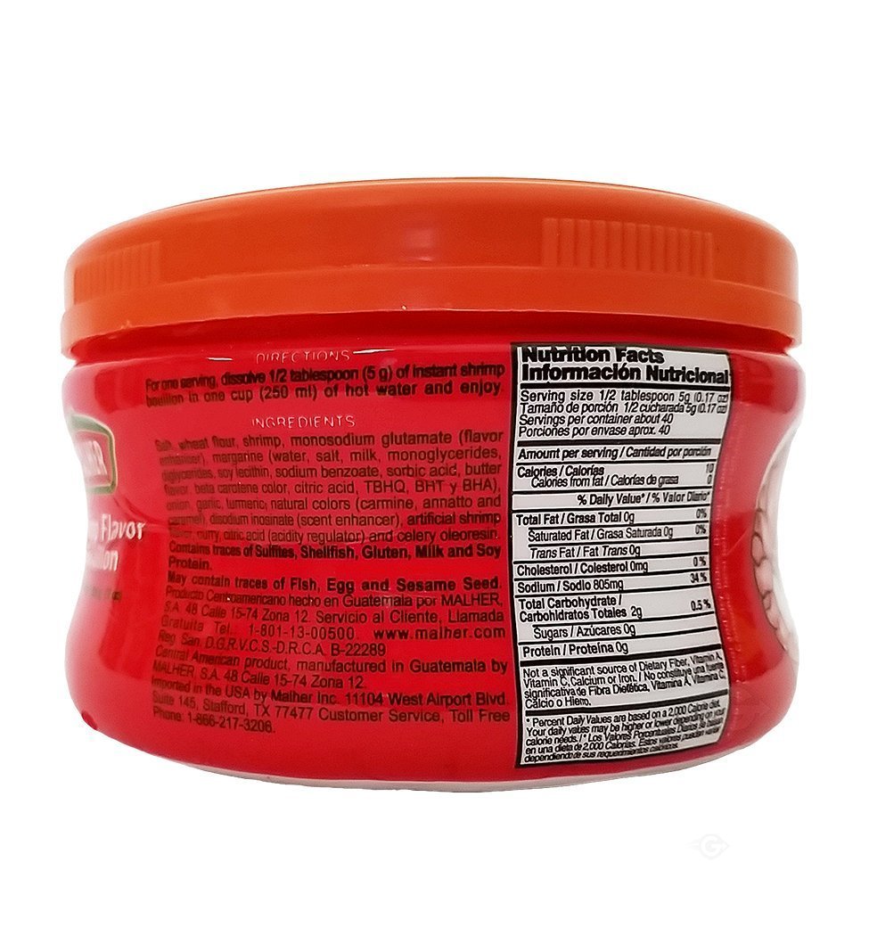 Malher Shrimp Bouillion 7 oz - Consome de Camaron