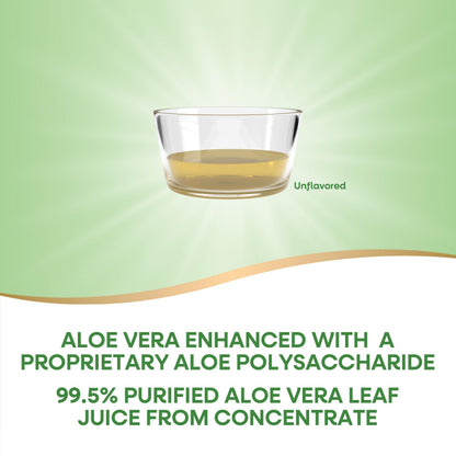 Nature's Way Aloe Vera Leaf Juice with Polymax+, 99.5% Purified Aloe Vera Leaf Juice from Concentrate, Unflavored, 33.8 Fl Oz